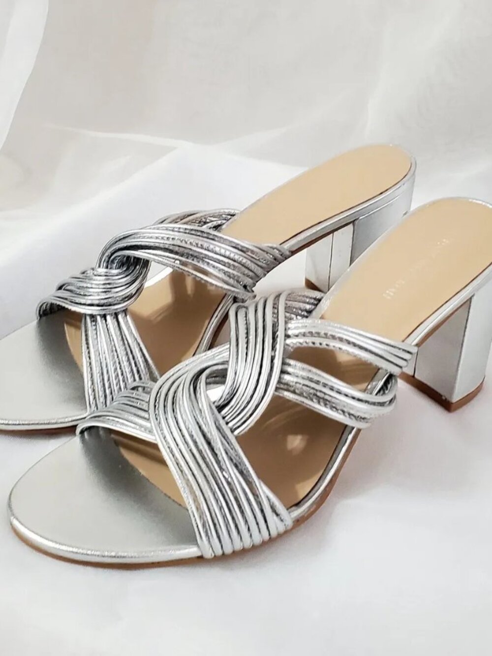 Stuart Weitzman Twist Block 75 Slide Sandal Size US4 NIB